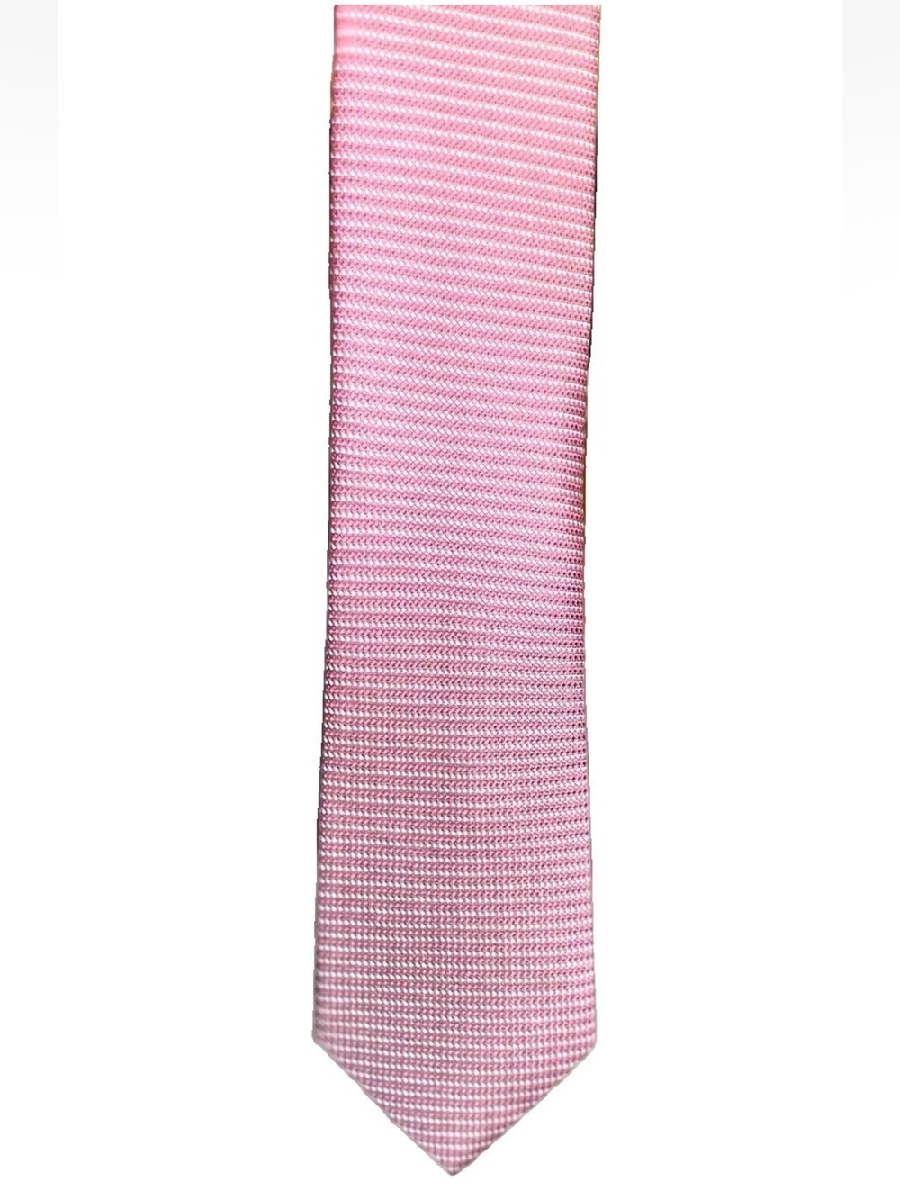Michael Kors 100% Silk Pink with White Stripes Tie (3.25 in x 59.25 in)
